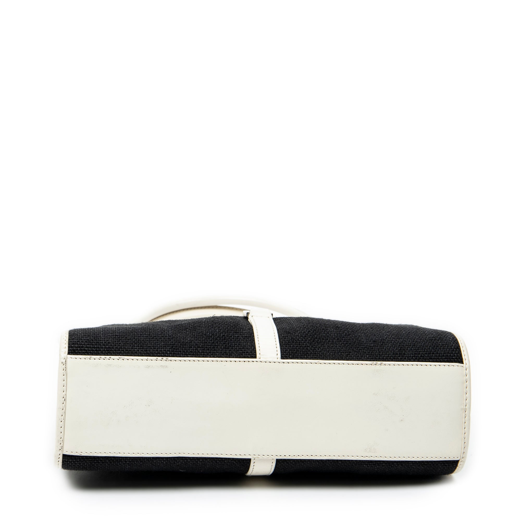 Bolso de hombro pequeño Bardot de lona negra