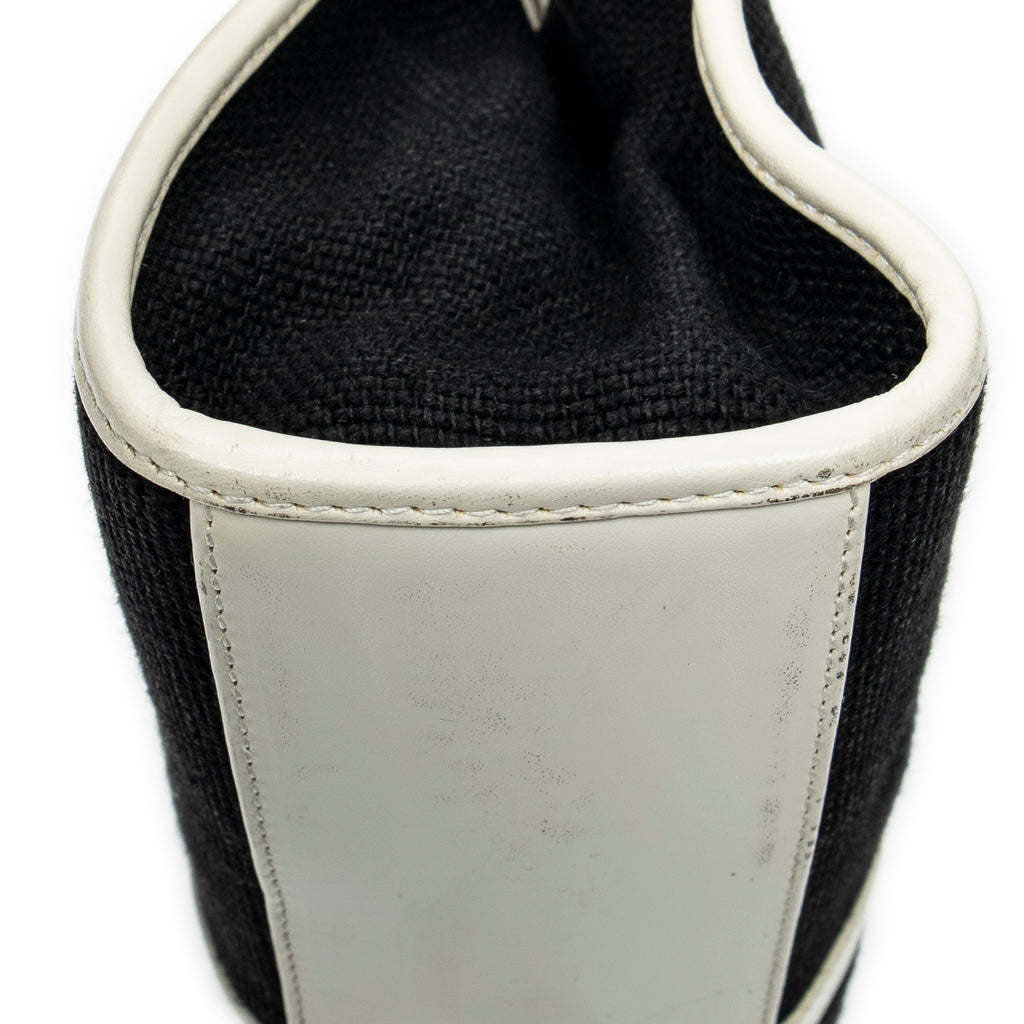 Bolso de hombro pequeño Bardot de lona negra