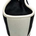 Bolso de hombro pequeño Bardot de lona negra