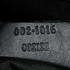 Shoulder Bag Square Bamboo Tote Black Monogrammed Canvas
