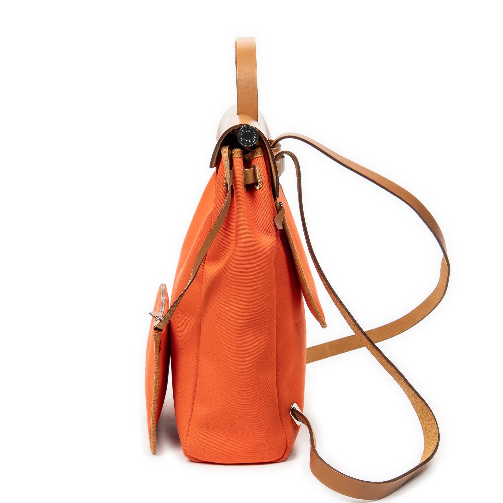 Backpack Herbag A Dos PM Orange Toile Officier Canvas