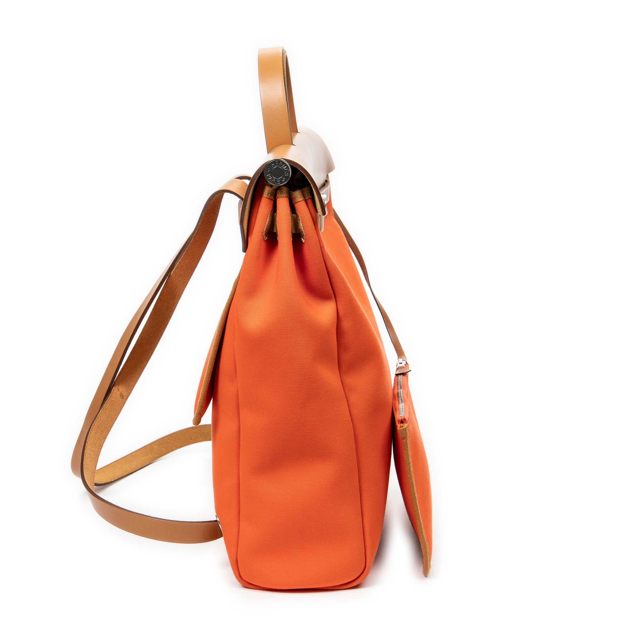 Backpack Herbag A Dos PM Orange Toile Officier Canvas
