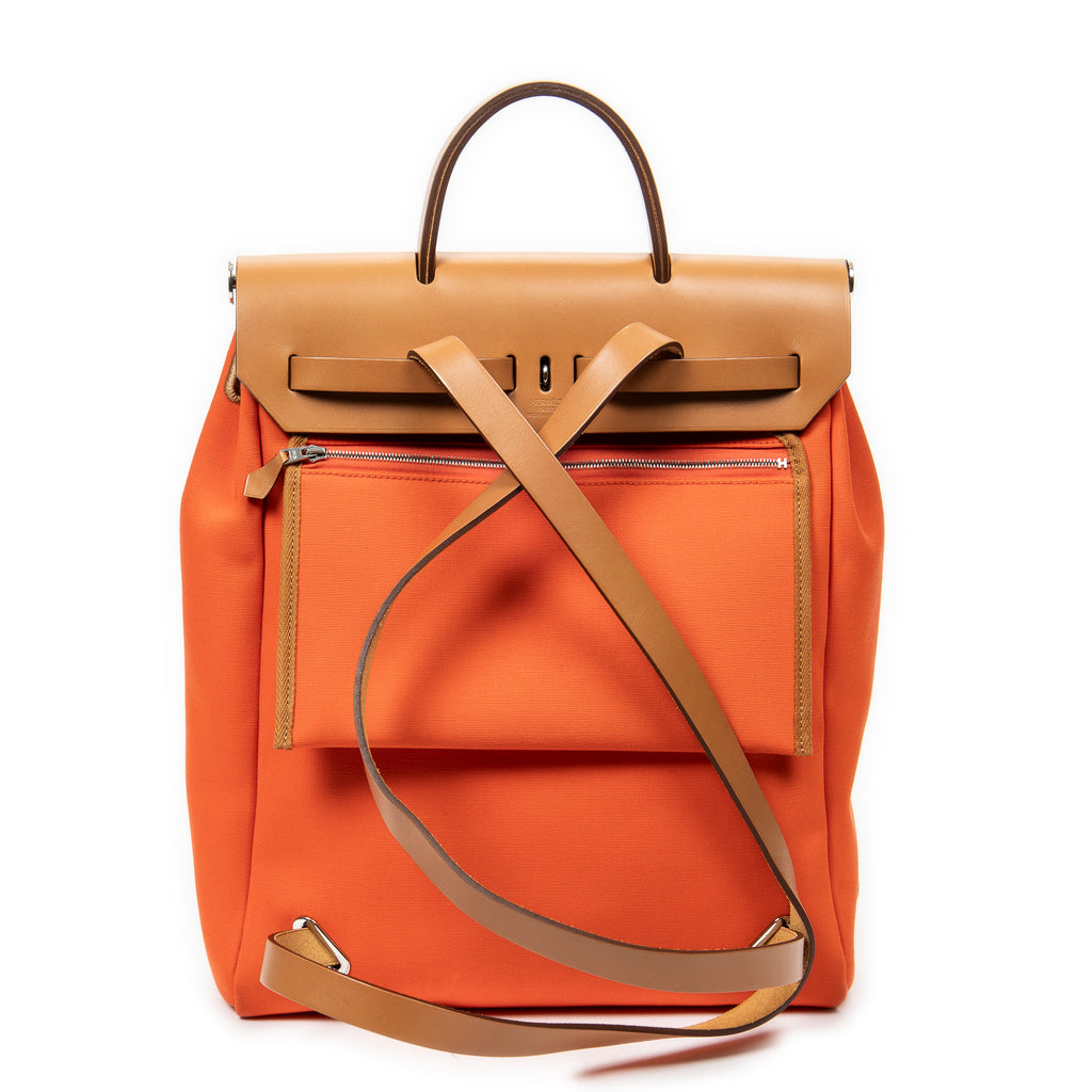 Mochila Herbag A Dos PM Lona Officier Naranja