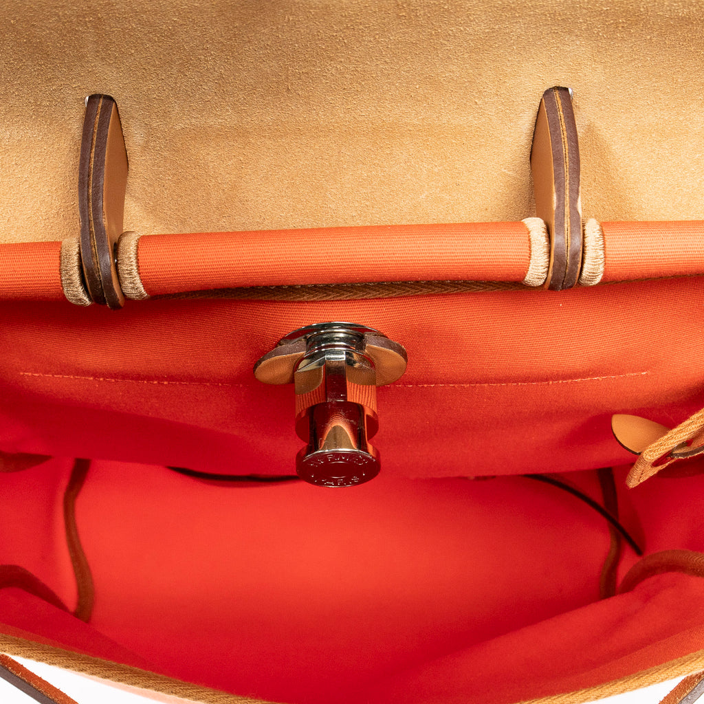 Mochila Herbag A Dos PM Lona Officier Naranja