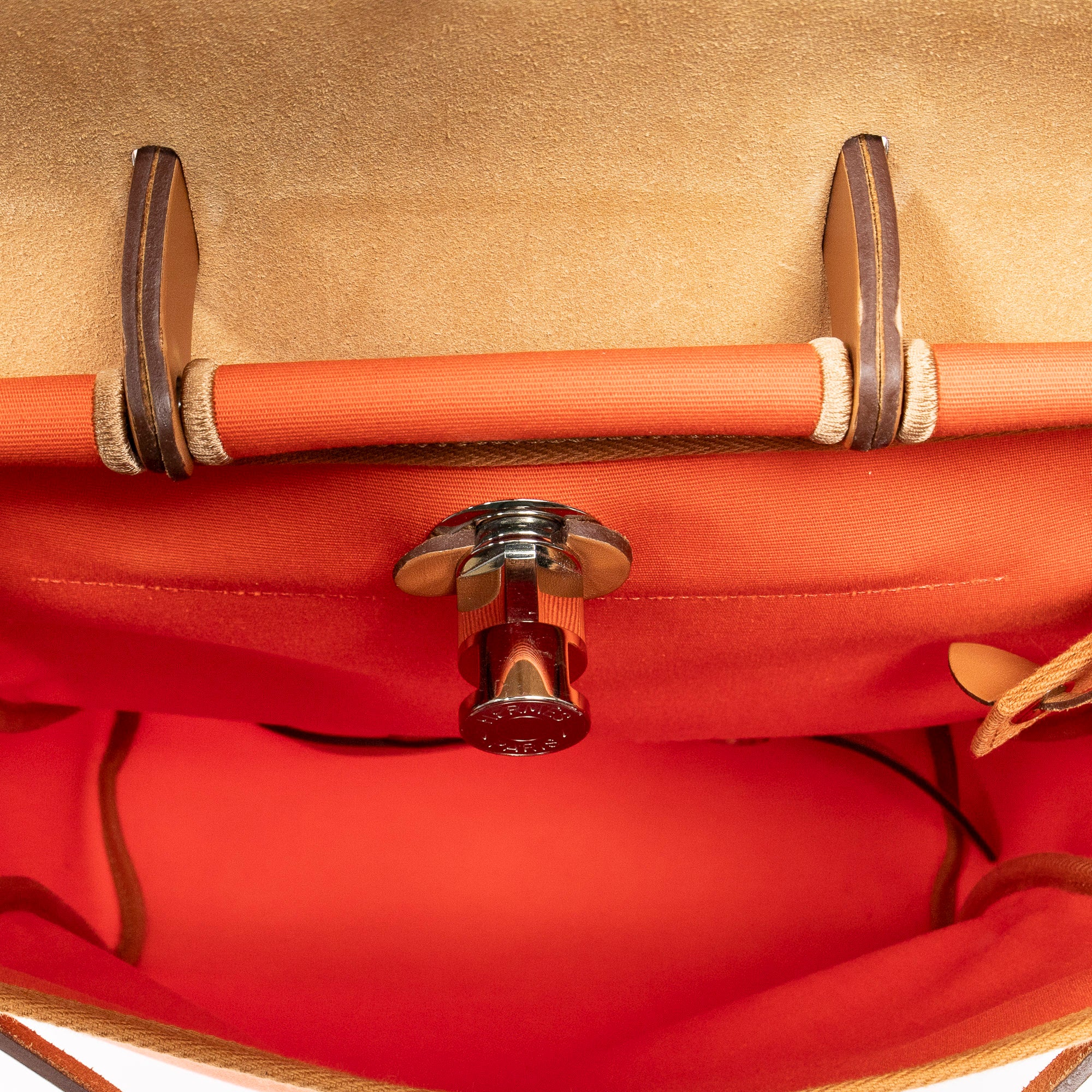 Mochila Herbag A Dos PM Lona Officier Naranja