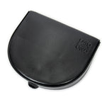 Shoulder Bag Mini Heel Pouch Black Smooth Calfskin Leather