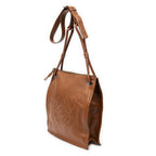 Shoulder Bag Vintage Anagram Flat Crossbody Tan Calfskin Leather