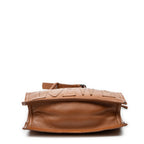 Shoulder Bag Vintage Anagram Flat Crossbody Tan Calfskin Leather