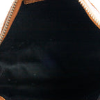 Shoulder Bag Vintage Anagram Flat Crossbody Tan Calfskin Leather