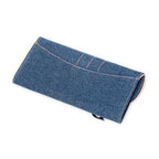 Wallet Long Jean Saddle Wallet Blue Denim Canvas