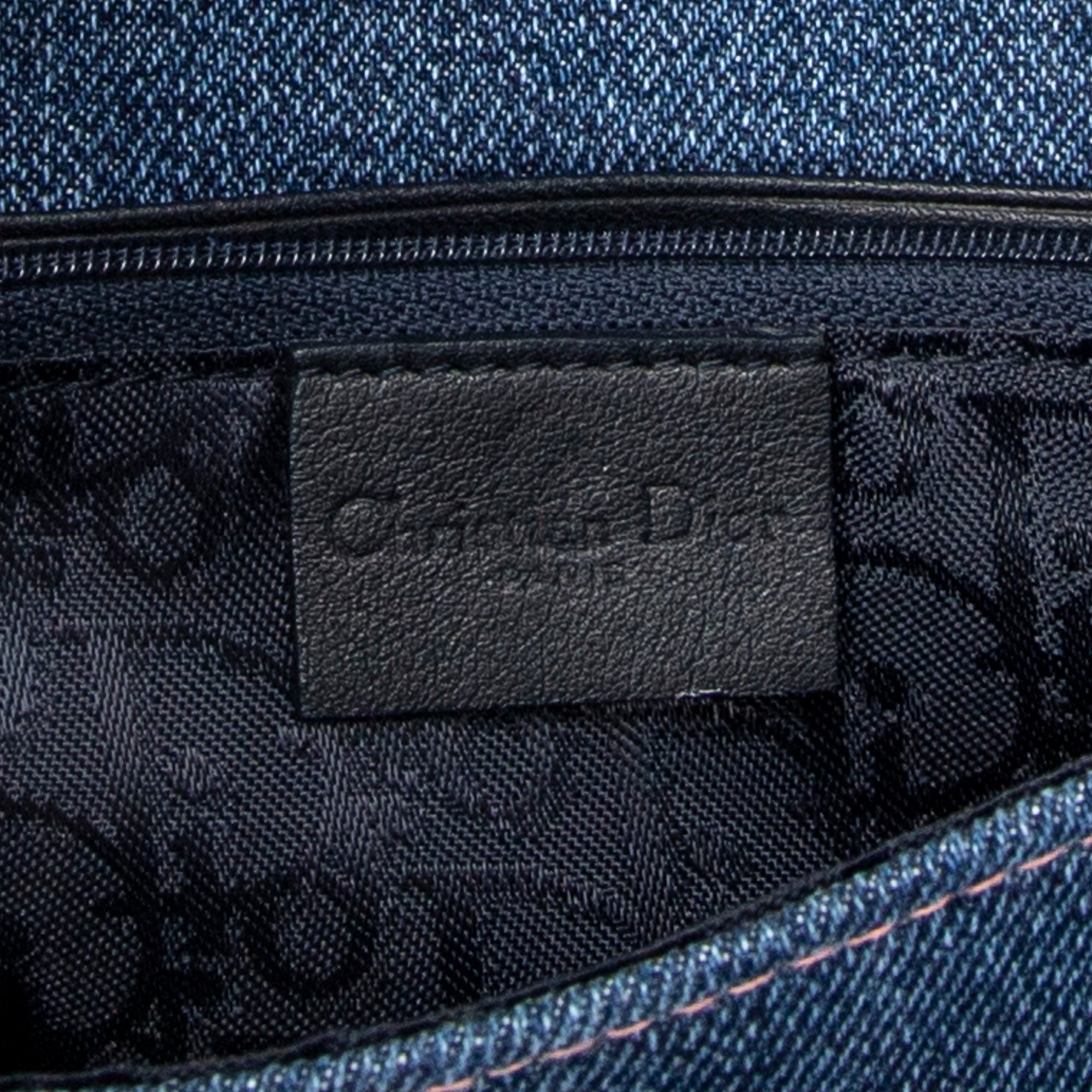 Wallet Long Jean Saddle Wallet Blue Denim Canvas