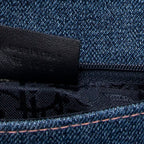 Wallet Long Jean Saddle Wallet Blue Denim Canvas