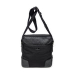 Shoulder Bag Square Slip Pocket Crossbody Black Nylon Canvas