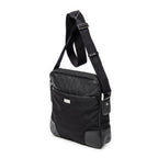 Shoulder Bag Square Slip Pocket Crossbody Black Nylon Canvas