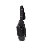 Shoulder Bag Square Slip Pocket Crossbody Black Nylon Canvas