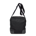 Shoulder Bag Square Slip Pocket Crossbody Black Nylon Canvas