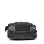 Shoulder Bag Square Slip Pocket Crossbody Black Nylon Canvas