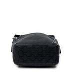 Shoulder Bag Small Square Crossbody Black Monogrammed Canvas