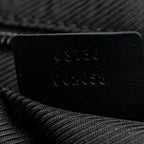 Shoulder Bag Small Square Crossbody Black Monogrammed Canvas