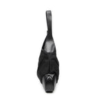 Shoulder Bag Large Jackie Black Nylon Canvas