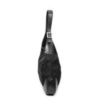 Shoulder Bag Large Jackie Black Nylon Canvas