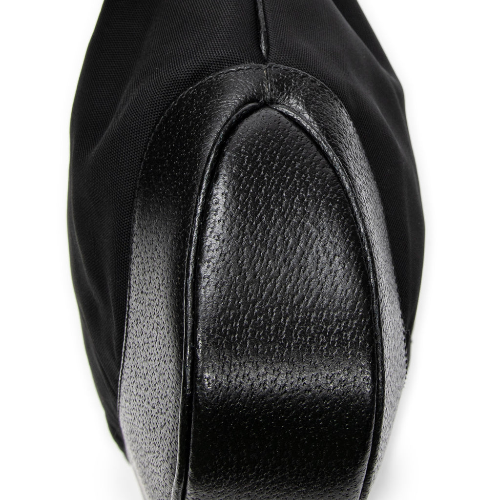 Shoulder Bag Large Jackie Black Nylon Canvas