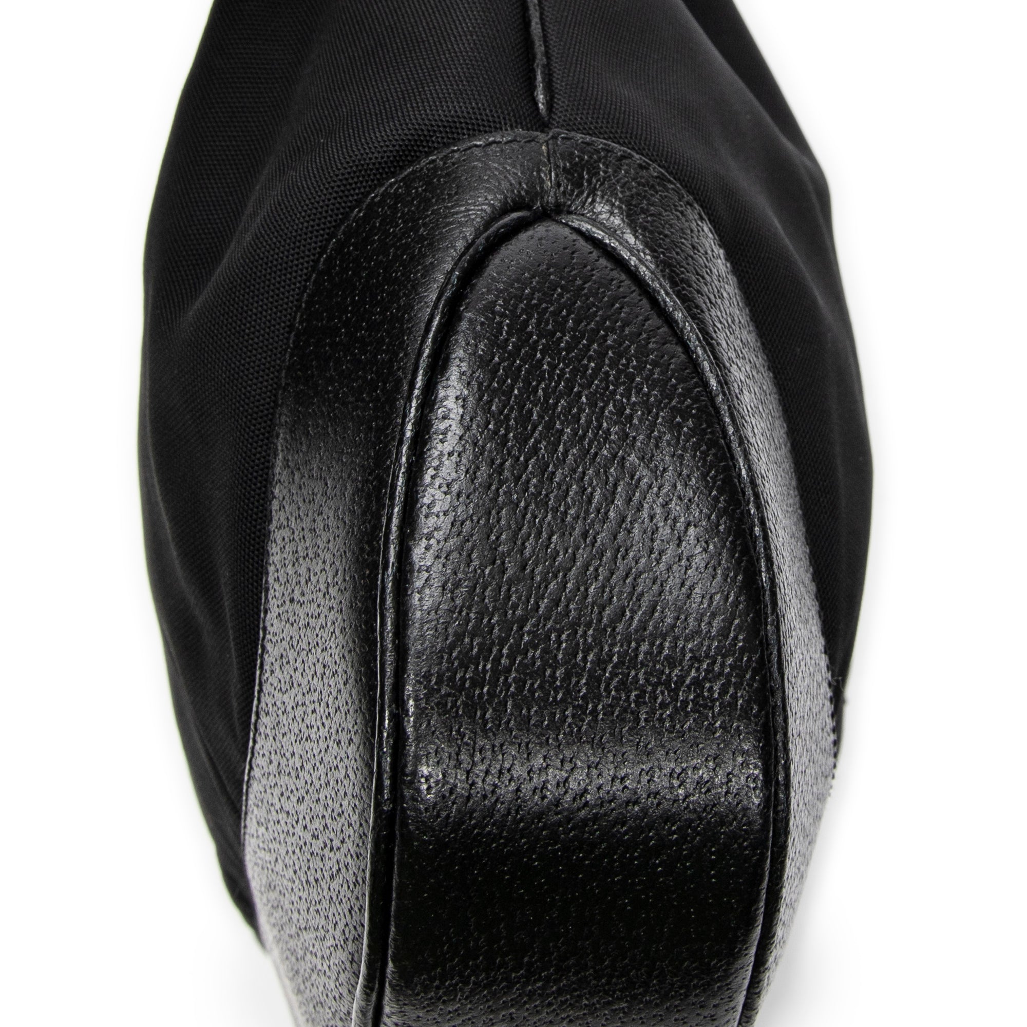 Shoulder Bag Large Jackie Black Nylon Canvas