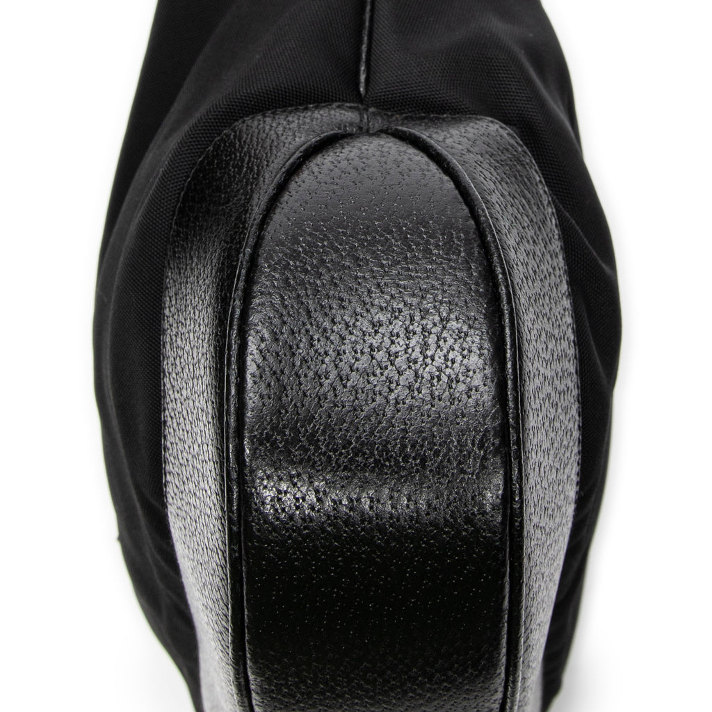 Shoulder Bag Large Jackie Black Nylon Canvas