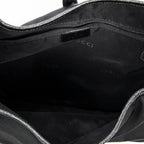 Shoulder Bag Large Jackie Black Nylon Canvas