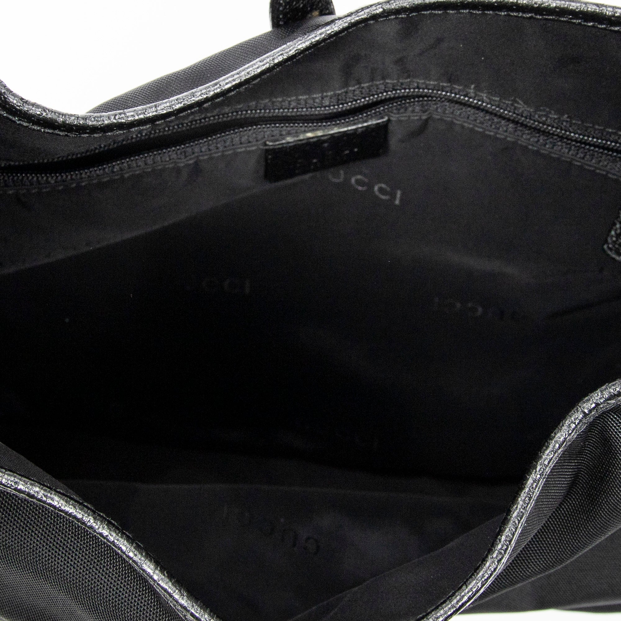 Shoulder Bag Large Jackie Black Nylon Canvas