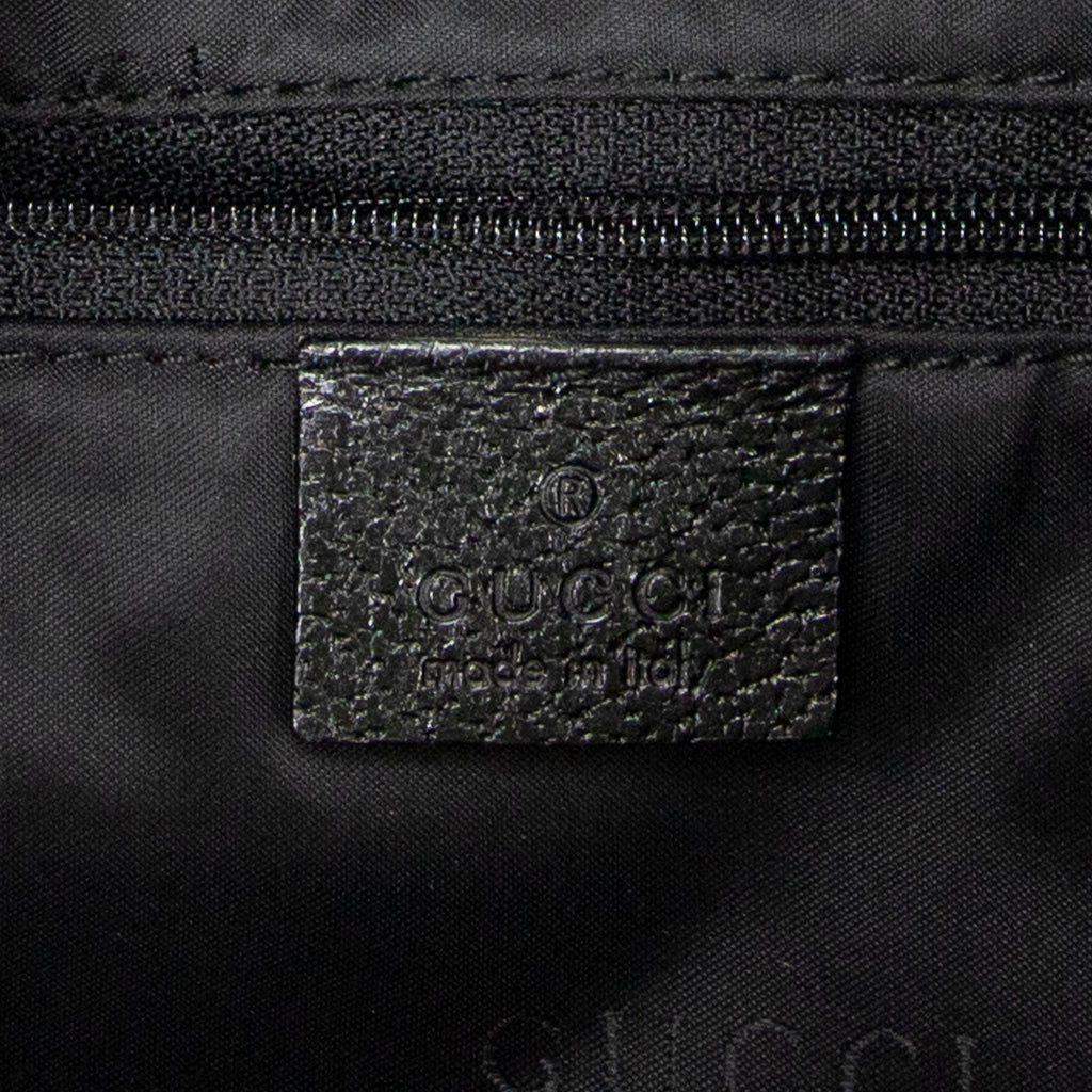 Shoulder Bag Large Jackie Black Nylon Canvas