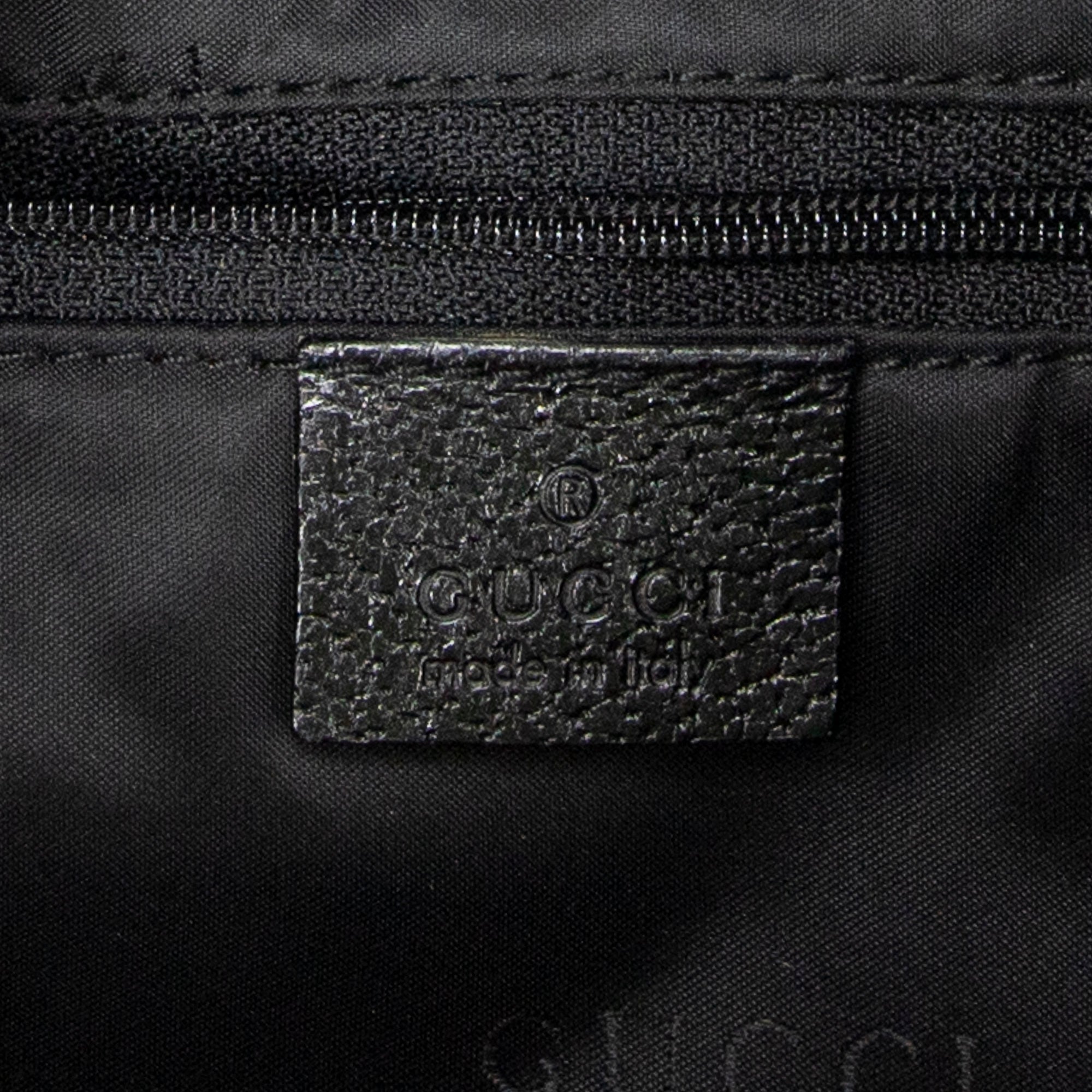 Shoulder Bag Large Jackie Black Nylon Canvas