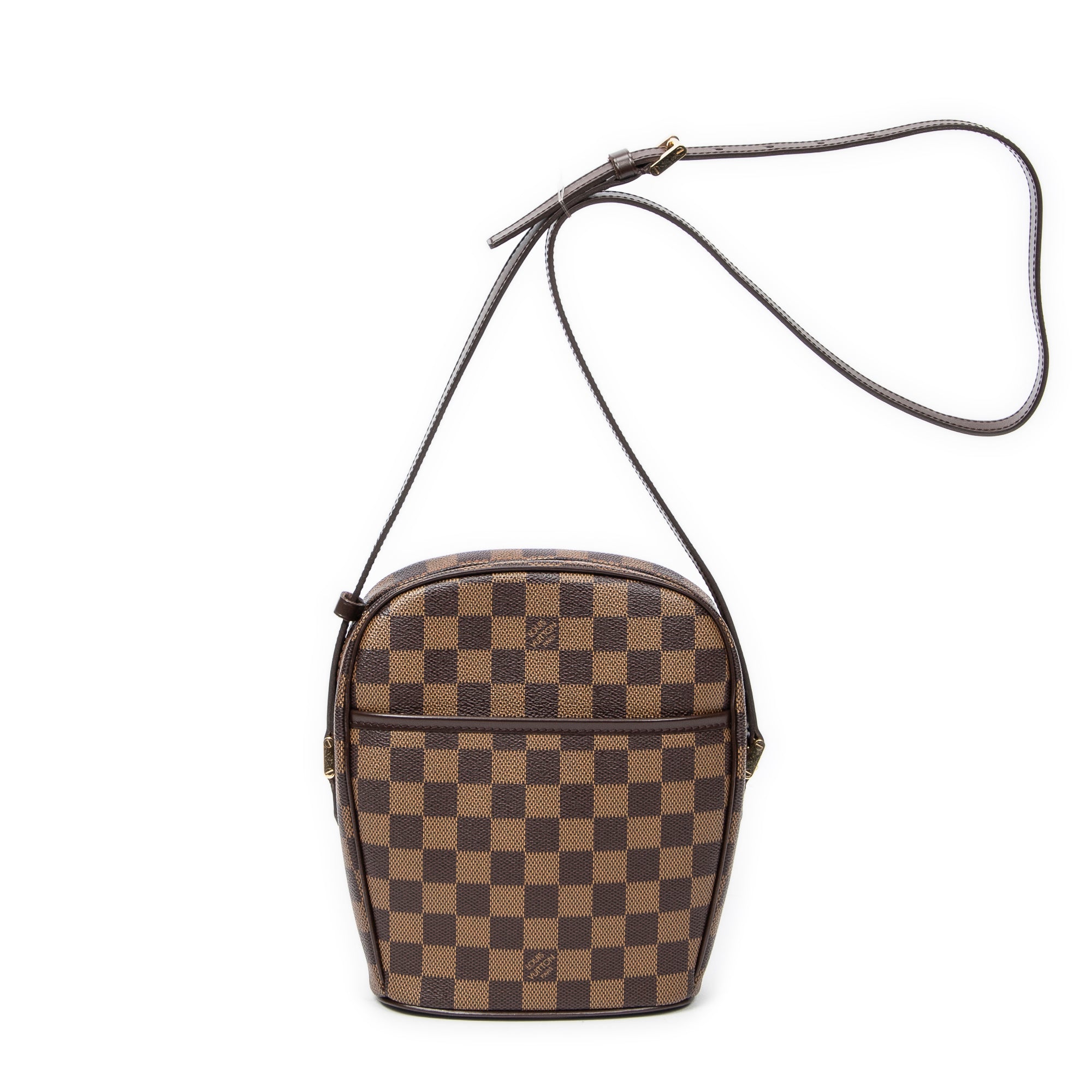 Bolso de Hombro Ipanema PM Lona Damier Ebene Marrón
