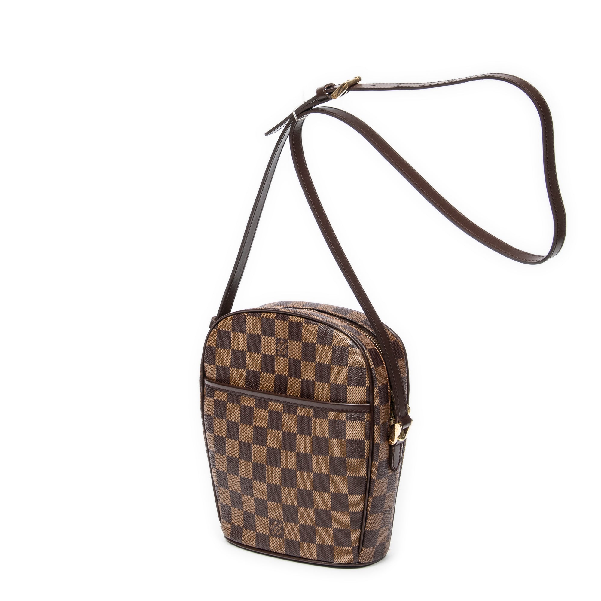 Bolso de Hombro Ipanema PM Lona Damier Ebene Marrón