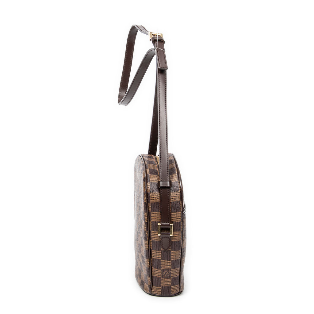 Bolso de Hombro Ipanema PM Lona Damier Ebene Marrón