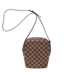 Bolso de Hombro Ipanema PM Lona Damier Ebene Marrón