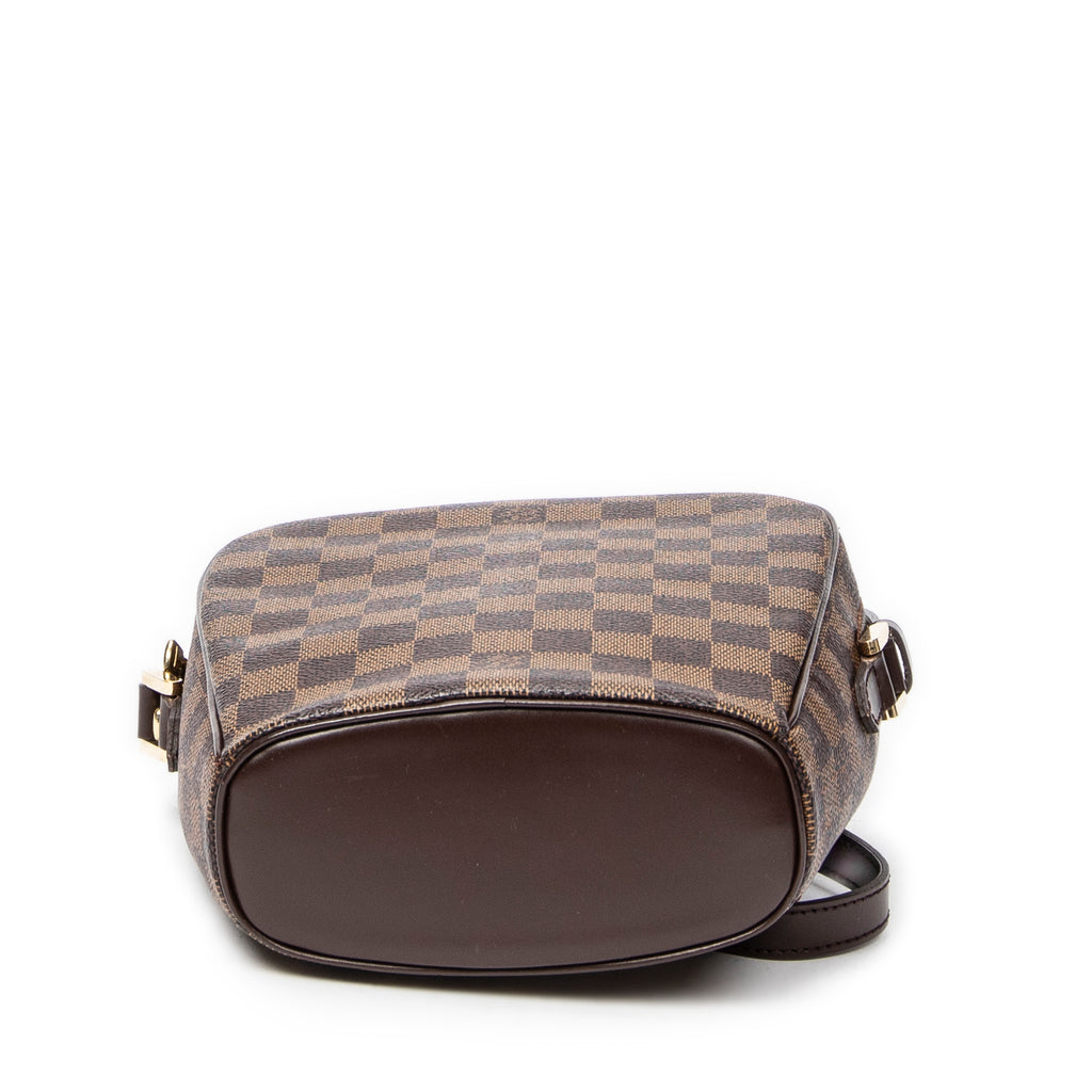 Bolso de Hombro Ipanema PM Lona Damier Ebene Marrón