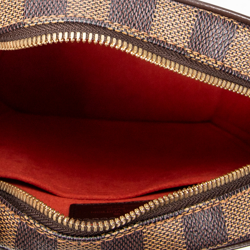 Bolso de Hombro Ipanema PM Lona Damier Ebene Marrón