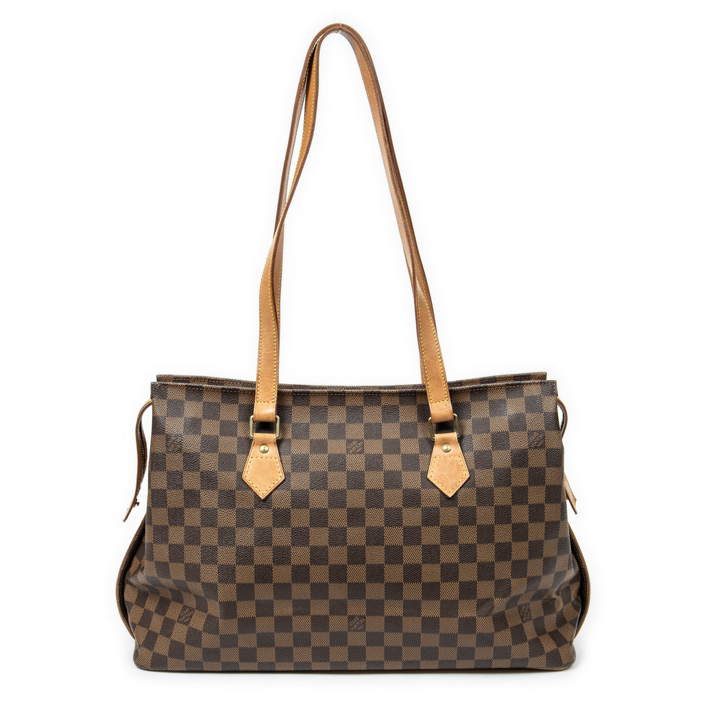 Shoulder Bag Columbine Centenaire GM Brown Damier Ebene