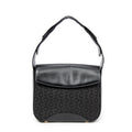 Shoulder Bag Square Flap Hobo Black C Macadam Canvas