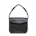 Shoulder Bag Square Flap Hobo Black C Macadam Canvas
