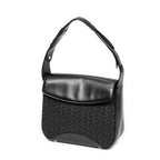 Shoulder Bag Square Flap Hobo Black C Macadam Canvas