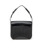 Shoulder Bag Square Flap Hobo Black C Macadam Canvas
