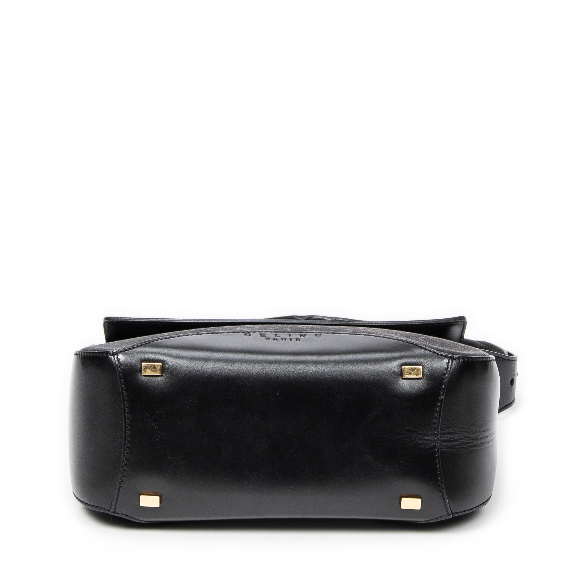 Shoulder Bag Square Flap Hobo Black C Macadam Canvas