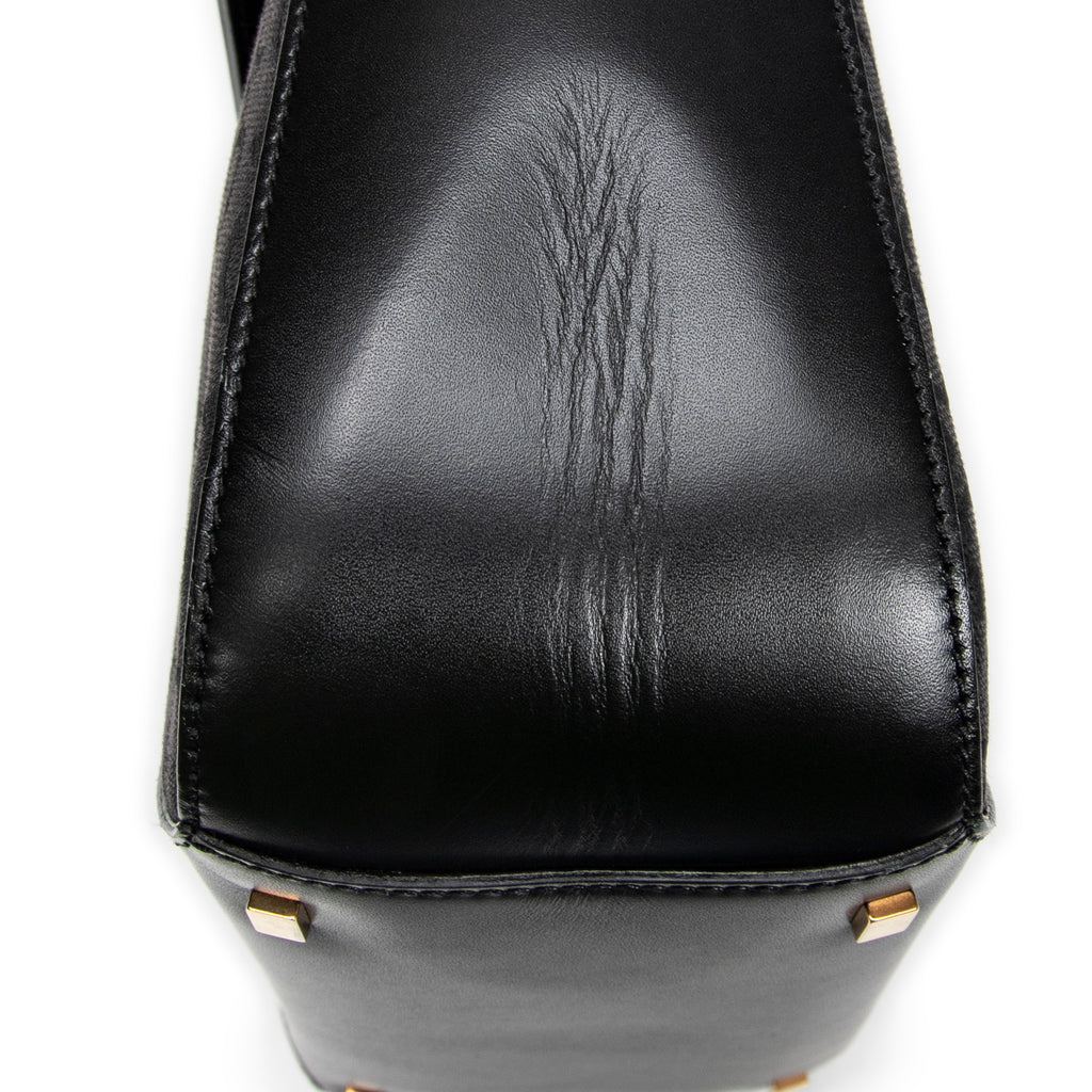 Shoulder Bag Square Flap Hobo Black C Macadam Canvas