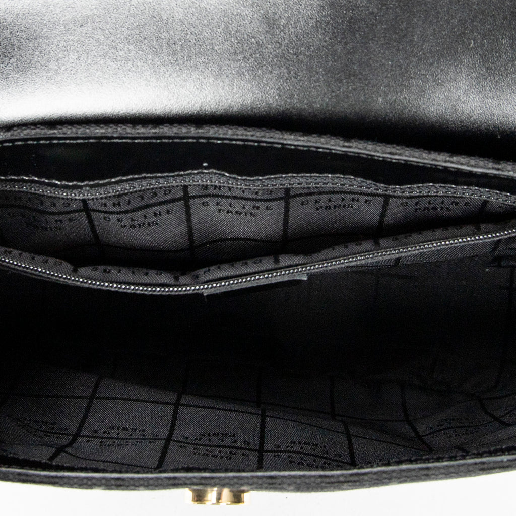 Shoulder Bag Square Flap Hobo Black C Macadam Canvas