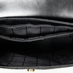 Shoulder Bag Square Flap Hobo Black C Macadam Canvas