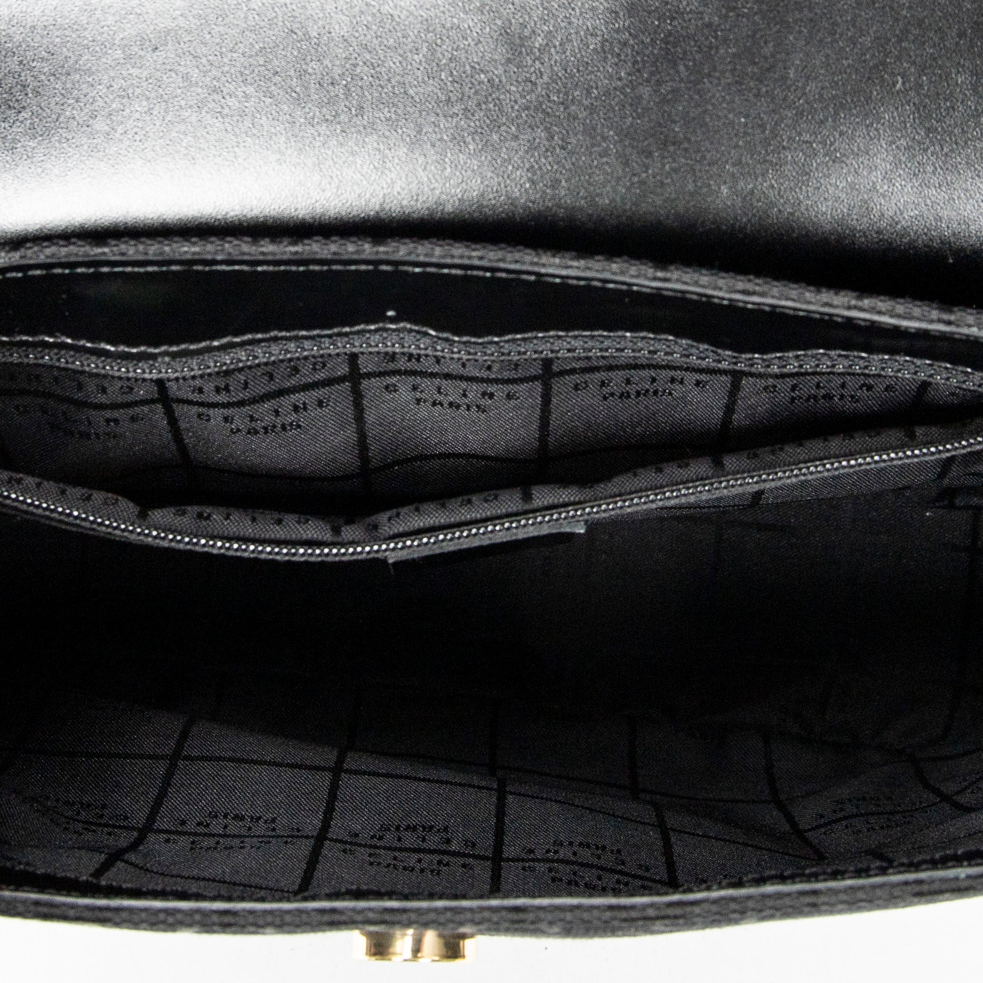 Shoulder Bag Square Flap Hobo Black C Macadam Canvas