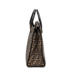 Handbag Vintage Square Tote Tan Zucca Canvas