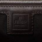 Bolso Pequeño FF Open Tote Lona Zucca Marrón